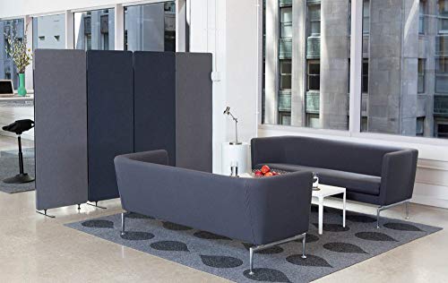Luxor Reclaim Acoustic Room Dividers - Expansion Panel in Misty Gray