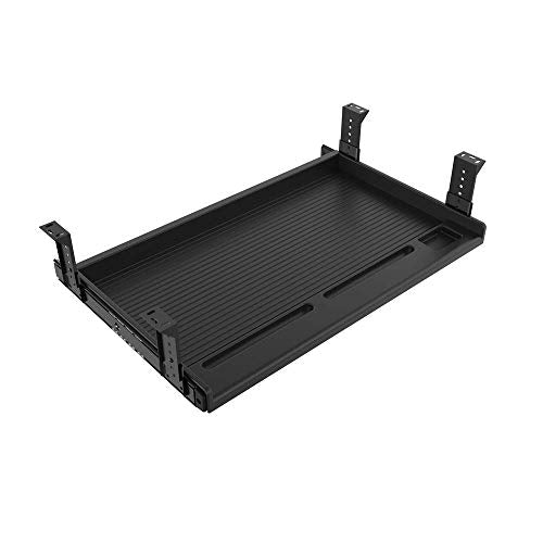 FRMSAET Under Desk Keyboard Drawer Multipurpose Tray Pencil Drawer - Black