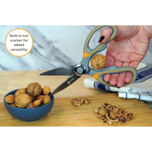 GTSE Box of 36 Heavy Duty Kitchen Scissors, Sharp Stainless Steel Blades, Comfort Grip, Dishwasher Safe, Multi-Purpose Kitchen Shears for Cooking Food, Poultry, Vegetables