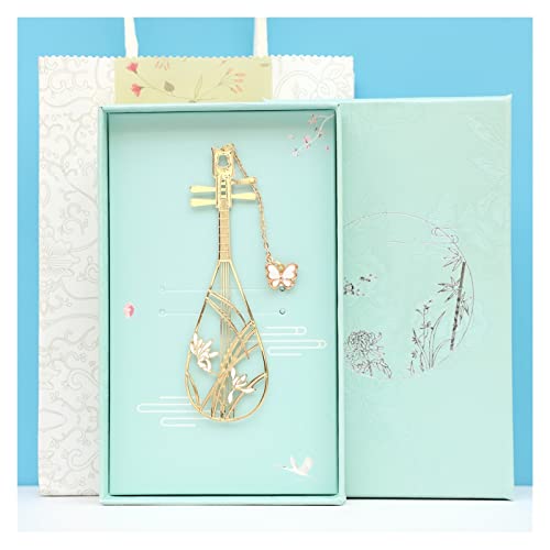 Bookmark Metal Bookmark Classical Chinese Style Gifts Souvenirs Ancient Style Gifts for Students 19 Types Metal Bookmark (Color : 4) (16)