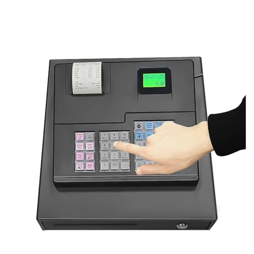 XAWSOP Retail Stores Cash Register, Price Checkout Supermarket Smart POS Machine for Small Business ECR600,