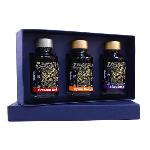 Diamine Christmas Colletion Ink Bottles 50ml with Sparkly Shimmer/Glitter Ink - Perfect Gift for Colleagues, Family & Friends Stationery Lovers! (Hot Collection)