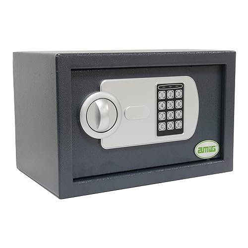 Amig - Safe with Code - Overlay Safe - Steel - Camouflage - Ideal for Home - Protection of Money and Value Jewelry - 35 x 25 x 25 cm