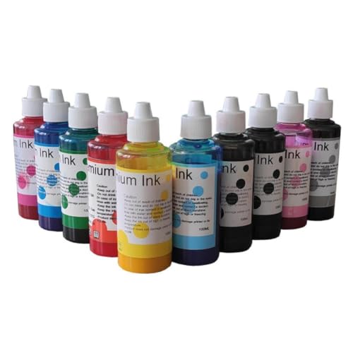 ETRKZQIF 10 X 100ml Water-Based Pigment Ink Cartridge Compatible with PRO-300 PRO300 Printer PFI-300