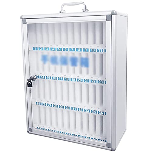 FUYAO Aluminum Alloy Cell Phones Storage Cabinet - Secure, Portable & Wall-Mounted Pocket Chart Box for Classroom, Office, Factory - Lockable Storage Solution