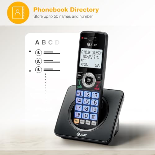 AT&T 2-Handsets Landline Home Phone with Call Blocker, GL2101-21