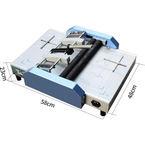 EliteBloom Electric Paper Book Stapler Creaser, A3 Saddle Stitch Flat-Clinch Automatic Binding Machine Folder Creasing Machine, Brochure Stapler,