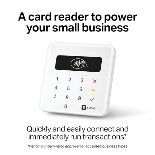 SumUp Plus Card Reader, Bluetooth - NFC RFID Credit Card Reader for Smartphone