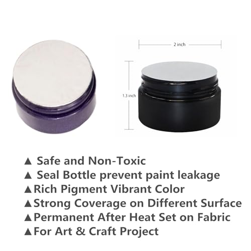 JAJADO 12 Jars Chalk Paste Paint for Stencils, Fabric Silk Screen Stencil Panit, Mesh Transfers Reusable Self Adhesive Stencil Paste Painting on Wood, T-Shirt, Chalkboard, Crafts Paste DIY Home Decor