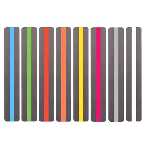 Guided Reading Strips 48-Pack Transparent Reading Guide Strips, Highlight Bookmarks for Tracking(Small)