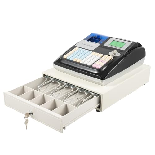 Electronic Cash Register with Cash Drawer Dual Display and Receipt Printer