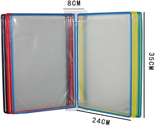 ZHAYUEOP Wall file holder, Wall-Mounted Reference System, Flip File Holder, Magnetic Display (PVC+Metal)