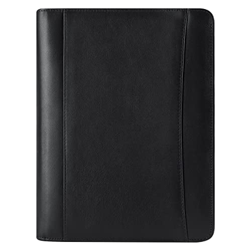 FranklinCovey - FC Signature Ring-Bound Binder for FranklinCovey Planners | Nappa Leather - Zipper Binder (Classic, Black)