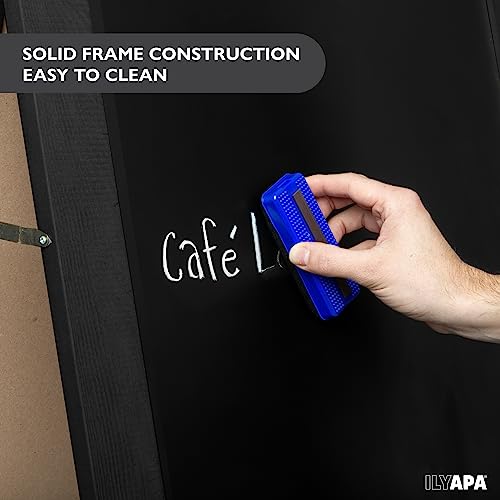Ilyapa A Frame Chalk Board Easel Sign 27x58 in - Sandwich Signs Outdoor