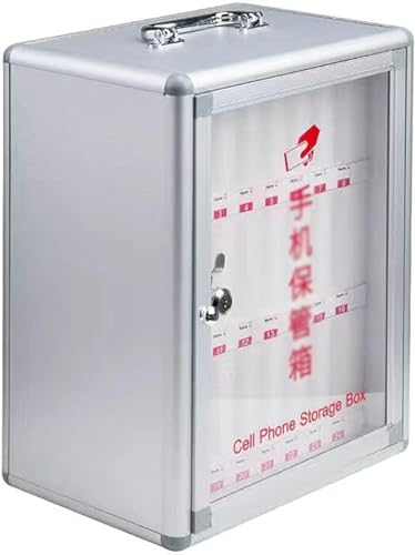 CZHIXG Pocket Chart Cell Phones Storage Cabinet, Cell Phones Storage Cabinet Durable and Stylish Aluminum Alloy Cell Phones Holder Storage Box (Size : 8)-1