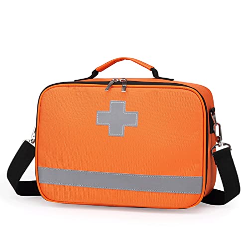 YUSIWOAL Emergency Trauma Bag, Nylon First Aid Kits Bag Compact And Lightweight Empty First Responder Medicine Bag For Nursing Supplies(B)