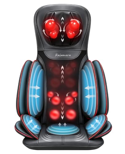 Shiatsu Neck and Back Massager Seat Cushion with Air Compression for Chair