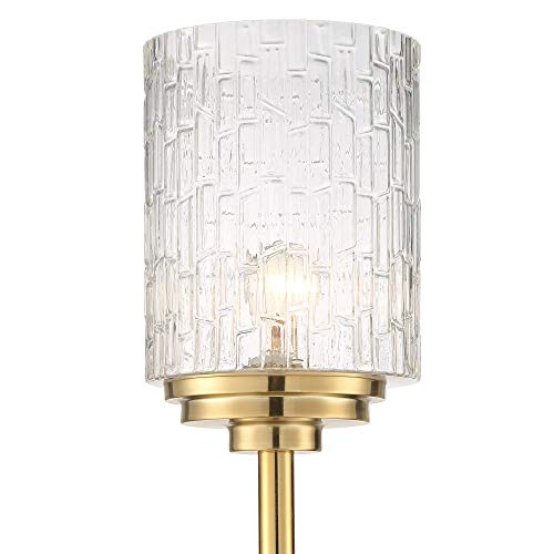 Kinsey 72 1/2" Tall Brass and Crystal Torchiere Floor Lamp Living Room