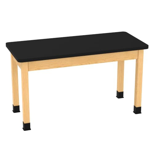 Diversified Spaces PerpetuLab 54x24x30 Science Table,HPL,Black/Oak