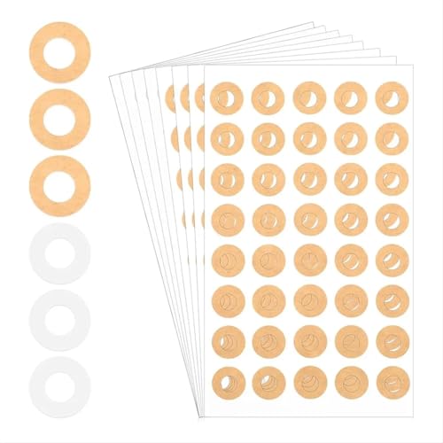 2400 Pcs Paper Hole Reinforcement, 1/4 Inch Binder Hole Reinforcement Circles
