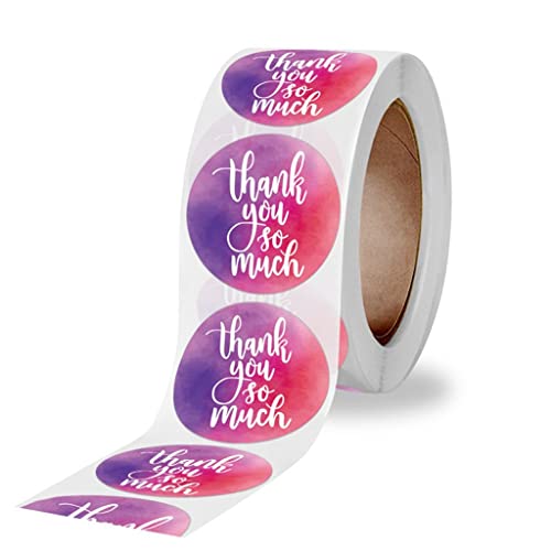 MVNOIRE Roll of Thank You Sealing Stickers Envelope Decoration