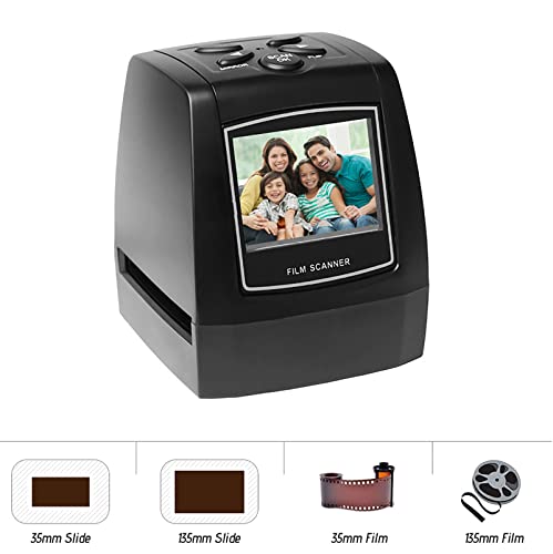 Negatives Scanner,Photo Digital Image Viewer Scanner,Convert 135 Film/35mm Slide to JPG Digital Photos,Works with Different Types of Film Slides