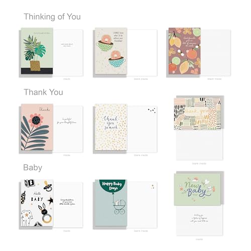American Greetings 65-Count All-Occasion Card Pack, Assorted Celebration Designs
