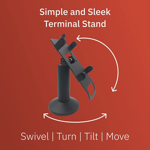Discount Credit Card Supply DCCStands Ingenico Move/3500/5000 7" Swivel and Tilt Terminal Stand, Screw-in and Adhesive, Black
