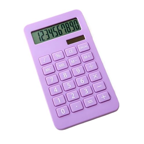 QERTYHJK Solar Calculator 10 Multi-Function Student Accounting Finance Office Colorful Computer Home Supplies