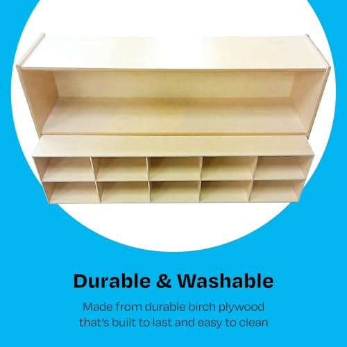 ABC Company Cubby Inserts, Natural Wood Tone, 10 Cubby Inserts