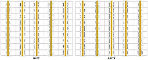 Tabbies Mini Catholic Gold Laminated Bible Tabs, 20-Pack Display, 1/2x1/4in
