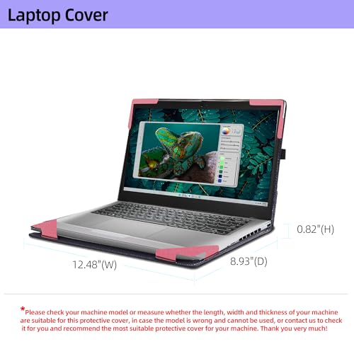 Laptop Case for Dell Inspiron 14 Plus 7440 Laptop (2024) | Inspiron 14 2-in-1 |Inspiron 14 5440 Laptop Detachable Laptop Protective Cover Shell(Pink)