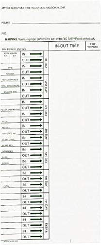 Acroprint Time Recorder - Weekly Time Cards, for Use with: Acroprint® ATR240, ATR360 (200 Pack)
