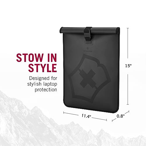 Victorinox Touring 2.0 Laptop Sleeve - Professional, Waterproof 15" Laptop Sleeve - Features Magnetic Clasp - Black