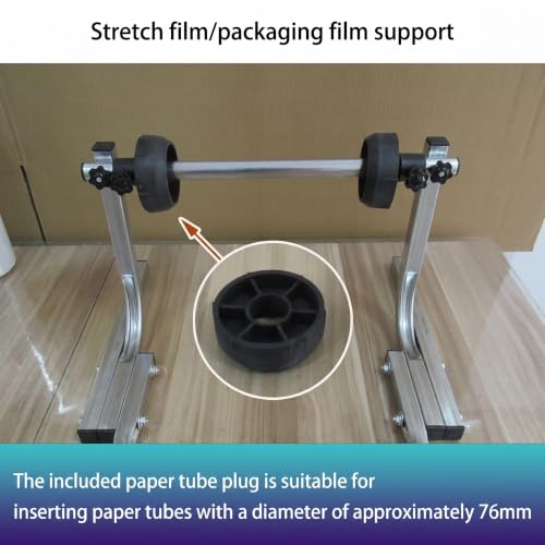 UILMLIO Bubble Wrap Support,Bubble Wrap Dispenser Stand - Heavy Duty Manual Bubble Film Holder with Tension Control, Tabletop Foam Holder with Anti-Slip Base 15cm