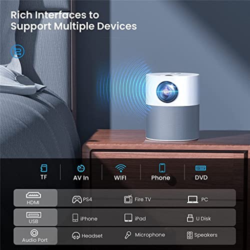 P52 Led Projector 1280 * 720 Portable Home Theater 3600 Lumen Android Video Beamer 1080P Support Speaker,