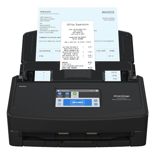 ScanSnap iX1600 Receipt Edition Color Duplex Invoice Document Scanner
