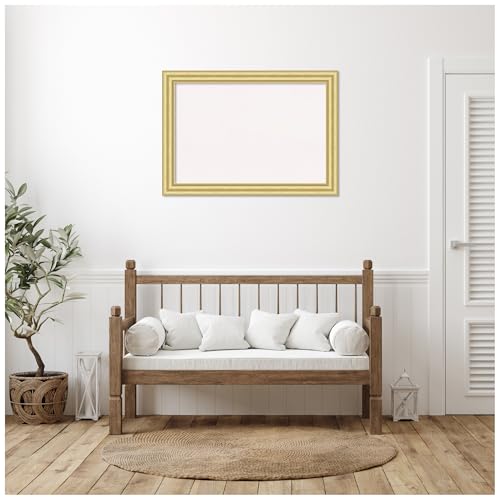 Amanti Art White Cork Board for Wall, 41x29 Traditional Office Decor
