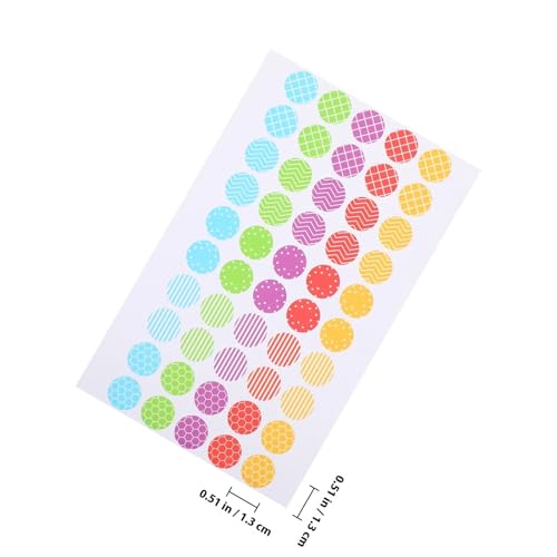 Hole Reinforcement Stickers 20 Sheets Colorful Label Stickers Hole Reinforcement for Binder Paper Planner Recipe Book DIY Decoration Round Hole Punch