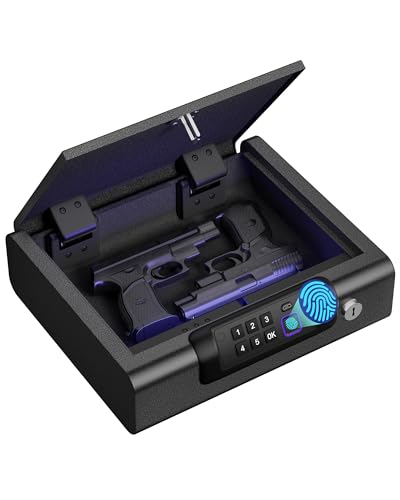 BILLCONCH Gun Safe,Biometric Fingerprint Gun Safe for Handgun Pistol Safes