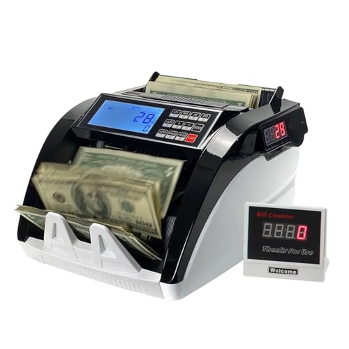 XD-6800 Portable Counterfeit Banknote Detector LCD Display Fast Counting