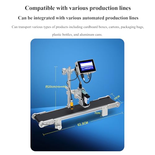 STMKB 25.4MM Inline Inkjet Printer, Fully Automatic Production Line Coding Machine, Supports Data Import from External USB Flash Drive, Freely Editable Content, Adaptable to Various Production Lines.
