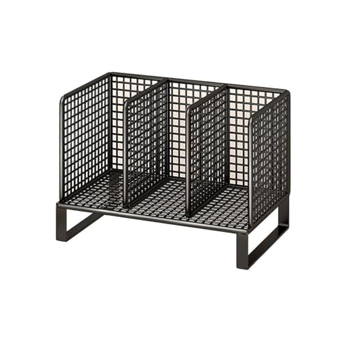 Bookcase Storage Rack Home Hollow Out Iron Three Slots Bookshelf Office Supplies Metal Storage Rack Book Shelf