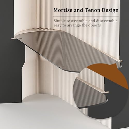 Modern Reception Desk Counter Foldable Exhibition Reception Counter with 2 Shelves, Multi-Functional Commercial Reception Desk for Lobby Hotel Bar