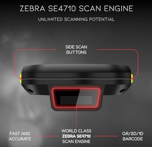 Chainway MC62 Wireless Android Barcode Scanner Handheld with Integrated 2D/1D/QR Code Reader, Android 13, WiFi, NFC, GPS, Bluetooth, Keypad, for Inventory Scanning