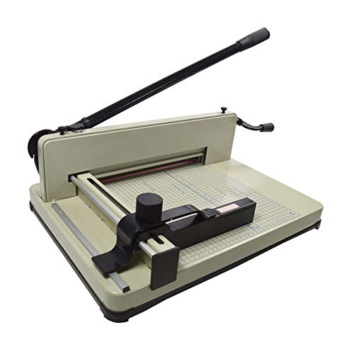INTSUPERMAI Paper Cutter 12.2inch Stack Paper Trimmer Cutter A4 Manual with 0.02-1.58inch Tickness Max Width 12.2inch Heavy Duty Guillotine Paper Trimmer for Office School