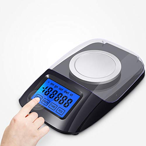 DFEDHF 0.001g Mini Jewelry Scales LCD Digital Pocket Weights Portable Milligram Scale Multifunctional Precision Scale, 50g/0.001g