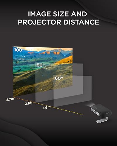 ViewSonic M1 Max 1080p Smart LED Portable Projector with Built-in Google TV
