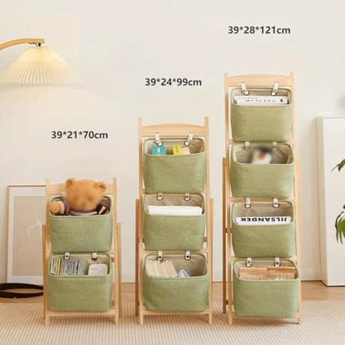 WUMLTIMH Book Rack 2/3/4 Tier Sling Book Rack Single-Sided Book Display Narrow Book Shelf Organizer Book Organizer for Bedroom & Nursery