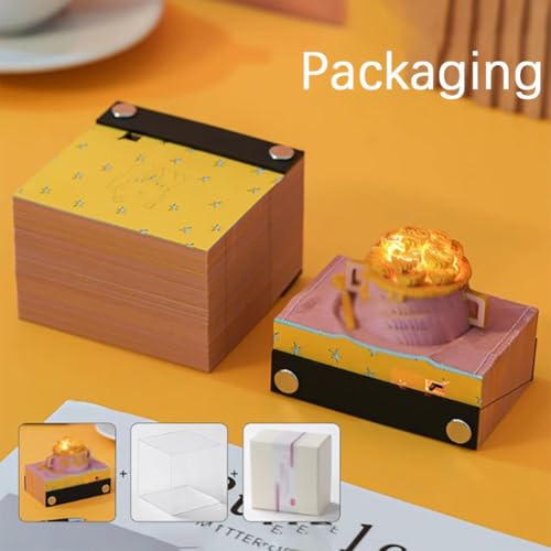 3D Calendar 2025 Calendar Tabs, Rice Bowl Paper Engraving Calendar Is Suitable For Ornaments Or Gifts
